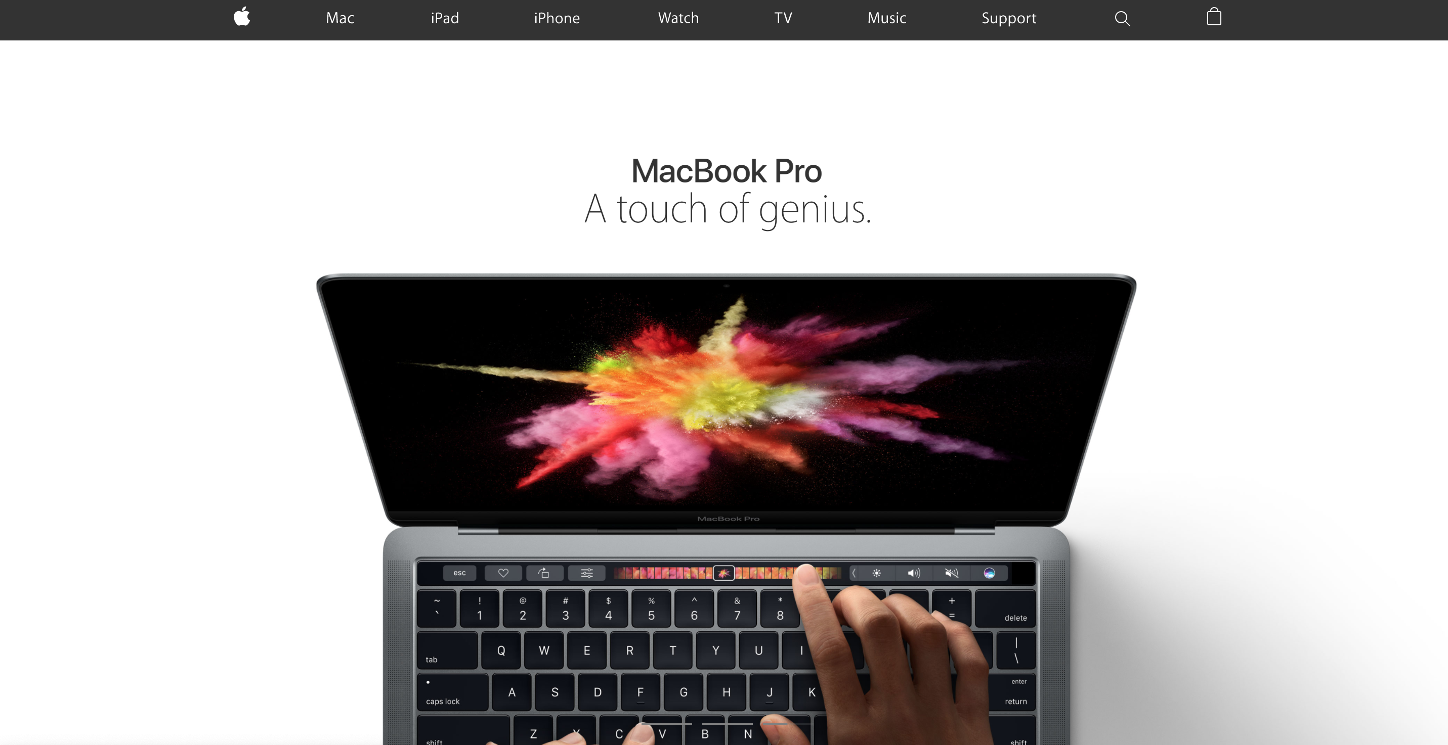 Website Design for apple.com in 2017